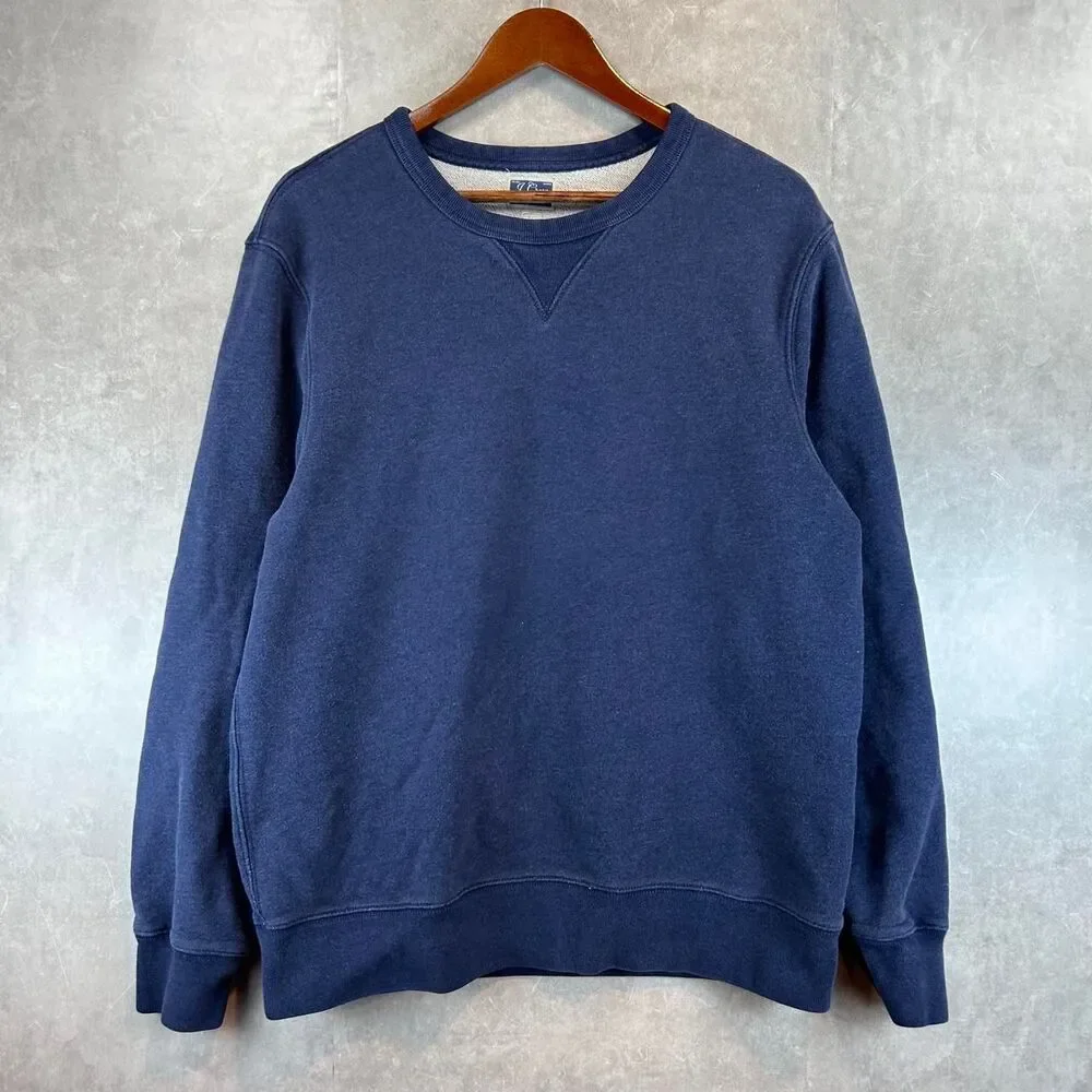 Jcrew Men's Navy and Blue Sweatshirt